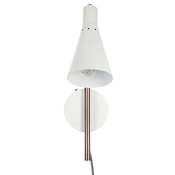 Atmosphera Applique en fer Bren - H. 47 cm - Blanc