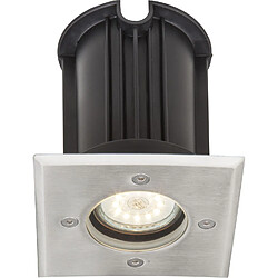 Globo Luminaire extérieur en inox carré - Diam. 11 cm - Gris