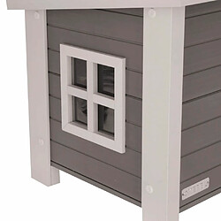Kerbl Maison pour chats Eli 57x45x43 cm Gris et Blanc