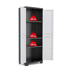 Avis KIS Armoire haute Linear Noir et Gris