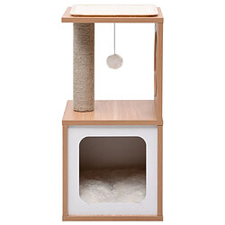 vidaXL Arbre à chat 60 cm - Marron