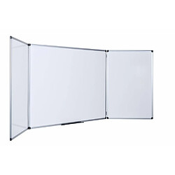 Bi-silque tableau blanc sur pieds - Gris