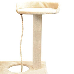 Avis Helloshop26 Arbre à chat 150 cm Beige
