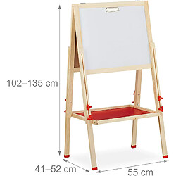 Relaxdays Tableau d'Enfant Réglable