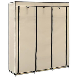 vidaXL Armoire Crème - 150x45x175 cm