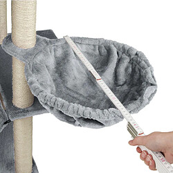 Helloshop26 Arbre à chat 165 cm - Gris
