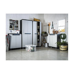 Acheter KIS Armoire haute Linear Noir et Gris