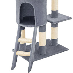 Arbre à chat Helloshop26 - 142 cm - Gris