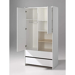 Vipack armoire enfant Kiddy - Blanc