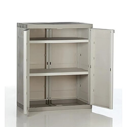 PLASTIKEN Armoire basse Titanium