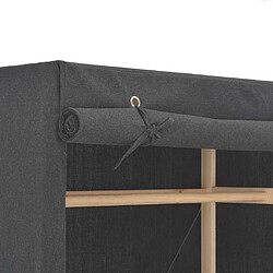 Acheter Vidaxl Garde-robe tissu - Gris