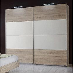 Pegane Armoire coulissante imitation chêne