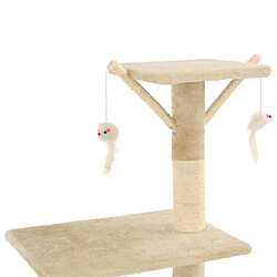 Acheter Helloshop26 Arbre à chat 138 cm - Beige