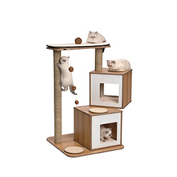 Arbre à chat Vesper V Double - Noyer