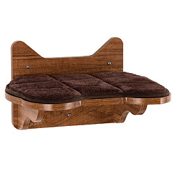 Arbre à chat mural Helloshop26 - Marron