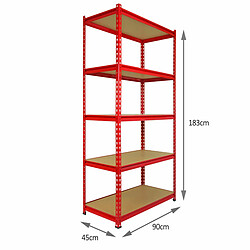 Acheter Monstershop Monster Racking Rayonnage Z-Rax Rouge 90x45 cm