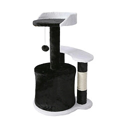 Arbre à chat Helloshop26 - 65 cm Noir/Blanc