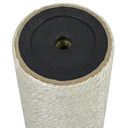 Griffoir pour chats en sisal 8 x 15 cm Beige - vidaXL