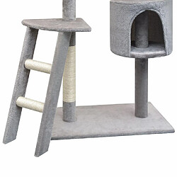 Arbre à chat Helloshop26 - 150 cm - Gris