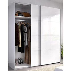 Acheter Pegane Armoire portes coulissantes - Blanc
