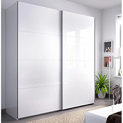 Avis Pegane Armoire portes coulissantes - Blanc