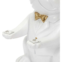 Avis The home deco factory Vide-poche bouledogue - Blanc