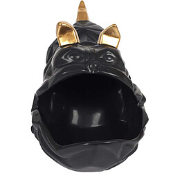 Avis The home deco factory Vide-poche bouledogue - Noir