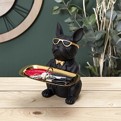 The home deco factory Vide-poche bouledogue - Noir pas cher