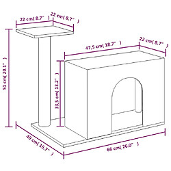 vidaXL Arbre à chat pas cher