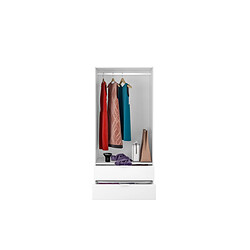 Loungitude Armoire penderie FANNY Blanc