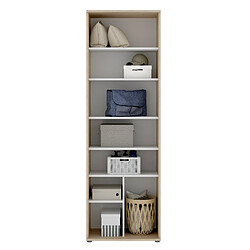 Avis Pegane Armoire en panneaux de particules mélaminés coloris chêne naturel - Longueur 60.9 x Profondeur 35.3 x Hauteur 190.2 cm