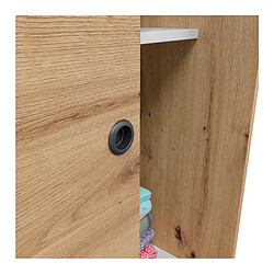 Acheter Armoire 2 portes But - Chêne