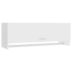 vidaXL Garde-robe blanc 100x32,5x35 cm bois d'ingénierie