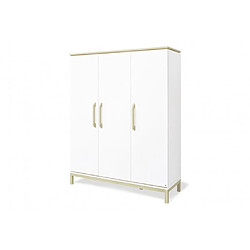Pinolino Armoire enfant 3 portes - Blanc