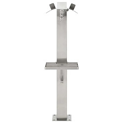Avis vidaXL Colonne à eau de jardin - Acier inoxydable