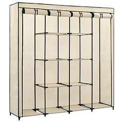 Avis vidaXL Garde-robe 4 compartiments Crème