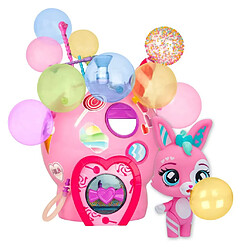 IMC Toys Bubiloons Bubi-Lab Ensemble de jeu ballons - Figurine Mila - 20 gommes, perles, 5 accessoires - Multicolore - Dès 5 ans