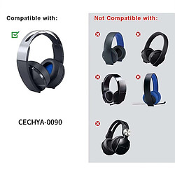 Acheter Wewoo Coussinets casque PS4 Platinum - Noir