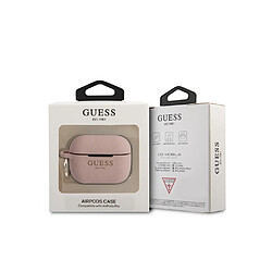Avis Guess maroquinerie Coque AirPods - Rose