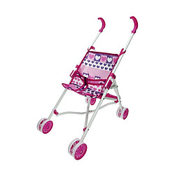 REIG Poussette pour poupées Bleu Rose - Pliable Poussette pour poupées - Pliable - 25,5 x 41,5 x 55,5 cm - Bleu et Rose - Montage requis - Âge : + 3 ans