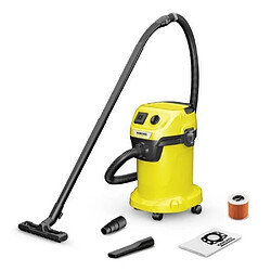 Karcher WD3 Aspirateur eau et poussière avec sac - 1000 W - filtre cartouche - fonction soufflerie - prise d’asservissement - 75 dB