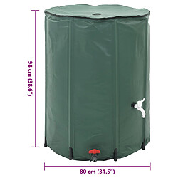 VIDAXL Réservoir d'eau de pluie pliable 500 L pas cher