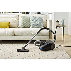 Philips PowerGo - Noir Aspirateur traîneau avec sac - Moteur 900 W - Filtre anti-allergènes HEPA 12 - Brosse multi-usage - Rayon d’action 9 m - Accessoire suceur intégré