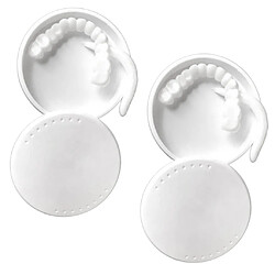 2Pcs Silicone Snap Inférieur Facettes Prothèses Dentaires