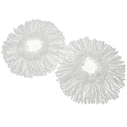 vhbw 2x Serpillère - Blanc