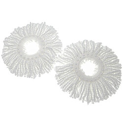 vhbw 2x Serpillère - Blanc