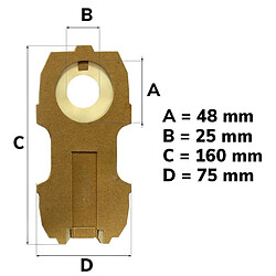 Vorwerk sacs d’aspirateur compatibles VK118 VK122 - Lot de 8