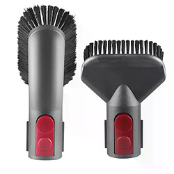 Kit de brosses pour aspirateur Dyson Brosses spécifiques pour aspirateur balai Dyson – Compatibles V7 V8 V10 V11 – Connexion directe à bouton – Poils rigides et doux – Corps en ABS résistant