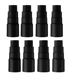 Adaptateur universel pour aspirateur - 8 pièces Accessoire d’aspirateur pour outils électroportatifs - raccords multi-diamètres 25-42 mm - compatible nombreuses marques - plastique robuste noir - connexion poussière pour scies et ponceuses