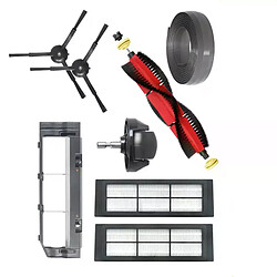 Kit accessoires pour robot Roborock S6 MaxV Kit d’accessoires pour aspirateur robot – brosse principale, filtre, serpillière – compatible Roborock S6 MaxV – matériau plastique